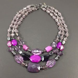 Chico’s Necklace purple lavender